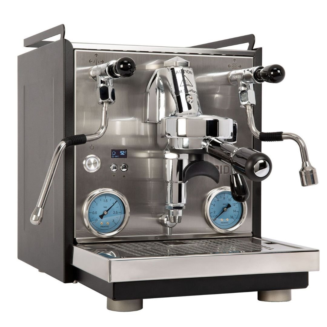 Profitec Ride espresso machine and Turin DF54 grinder bundle, alternate view