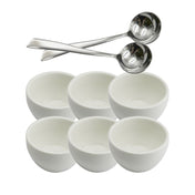 Rhino Cupping Bowl & Spoon Set - White - Prestige Coffee-Rhino-