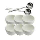 Rhino Cupping Bowl & Spoon Set - White - Prestige Coffee-Rhino-
