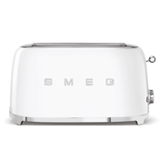 Smeg 50's Style Long 4 Slot Toaster TSF02 - Carton Damaged - Prestige Coffee-Smeg-White