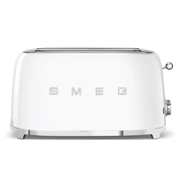 Smeg 50's Style Long 4 Slot Toaster TSF02 - Carton Damaged - Prestige Coffee-Smeg-White
