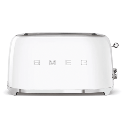 Smeg 50s style TSF02 long 4 slot toaster in white