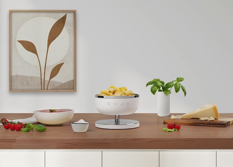 Smeg Digital Kitchen Scale KSC01 - Carton Damaged - Prestige Coffee-Smeg-Matte White