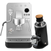Smeg Minipro EMC02 & Turin DF54 Bundle - Prestige Coffee - Smeg - Black