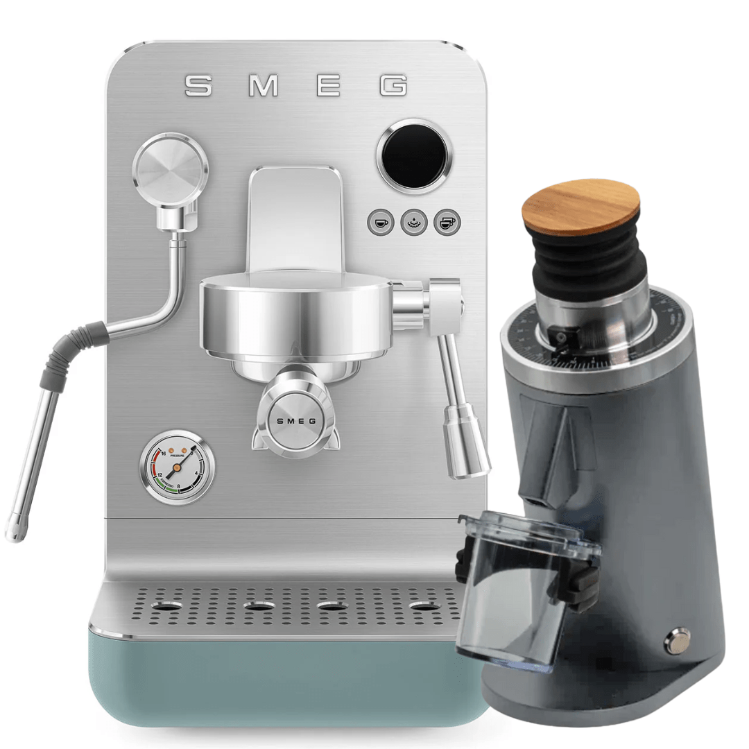 Smeg Minipro EMC02 & Turin DF54 Bundle - Prestige Coffee - Smeg - Green