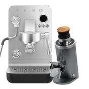 Smeg Minipro EMC02 & Turin DF54 Bundle - Prestige Coffee - Smeg - Black