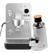 Smeg Minipro EMC02 & Turin DF54 Bundle - Prestige Coffee - Smeg - Black