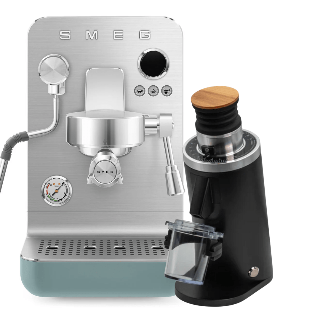 Smeg Minipro EMC02 & Turin DF54 Bundle - Prestige Coffee - Smeg - Green