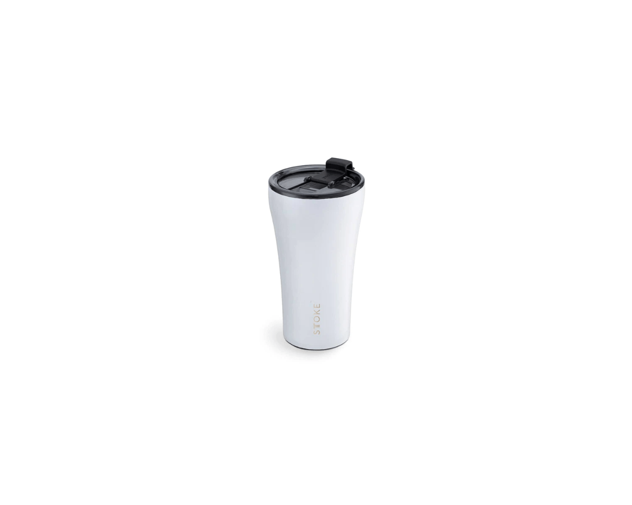 STTOKE Ceramic Reusable Cup 12oz - Prestige Coffee - Sttoke - White