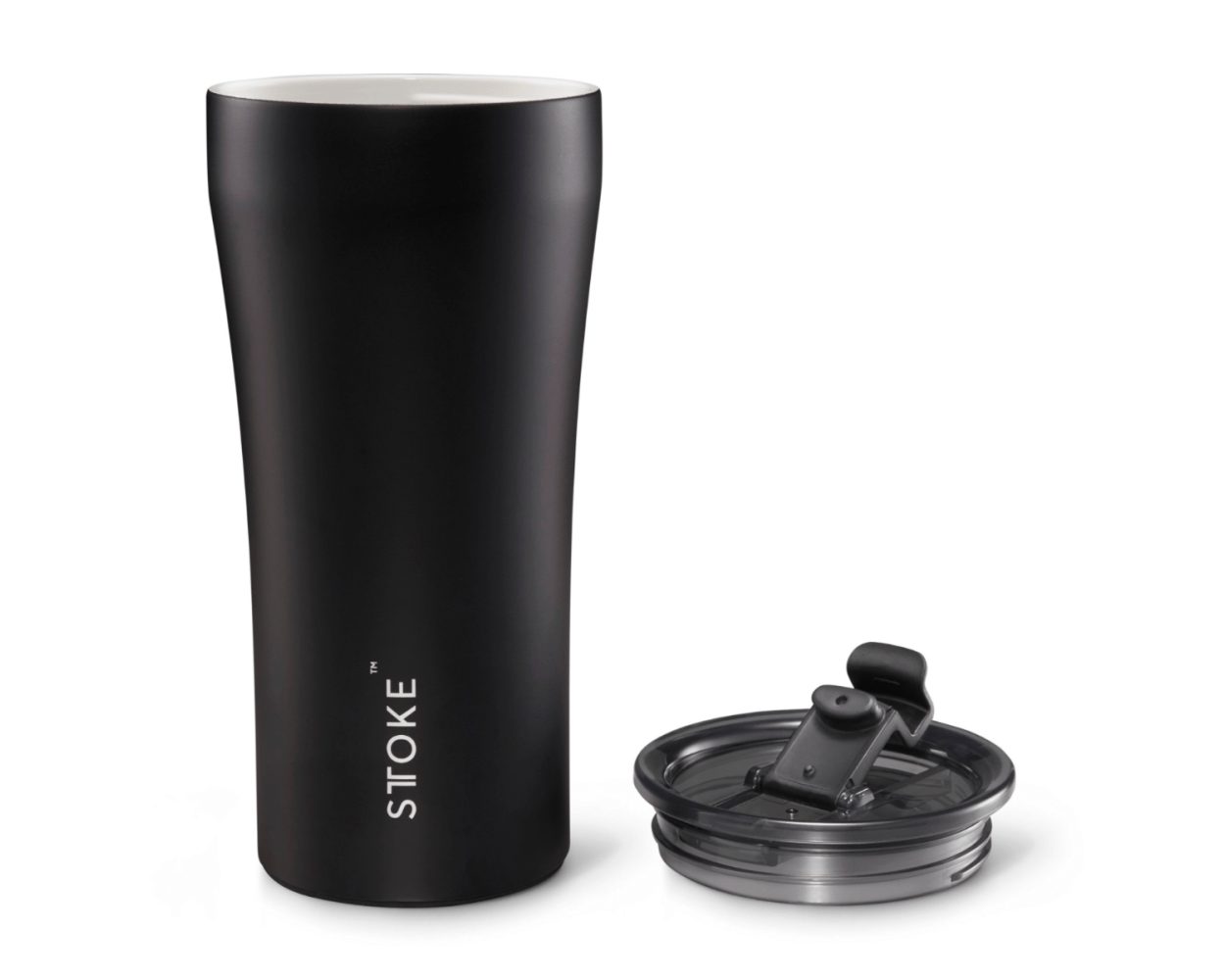 STTOKE Ceramic Reusable Cup 16oz - Prestige Coffee - Sttoke - Black