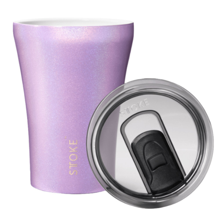 STTOKE Ceramic Reusable Cup 8oz - Prestige Coffee - Sttoke - Purple