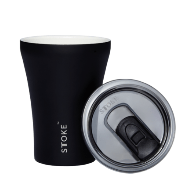 STTOKE Ceramic Reusable Cup 8oz - Prestige Coffee - Sttoke - Black