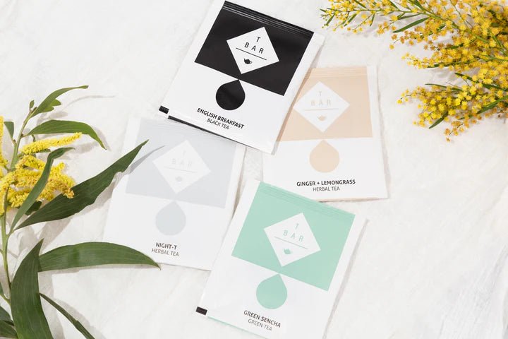 T - bar Green Sencha First Grade Organic Green Tea - Prestige Coffee - T - bar - Biodegradable Premium Silken Pyramid Tea Bags x 20