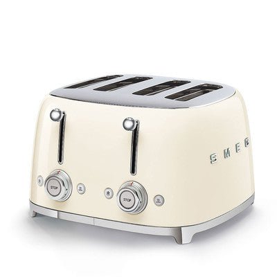 Smeg TSF03 4 Slice Toaster - Carton Damaged - Prestige Coffee - Smeg - Cream