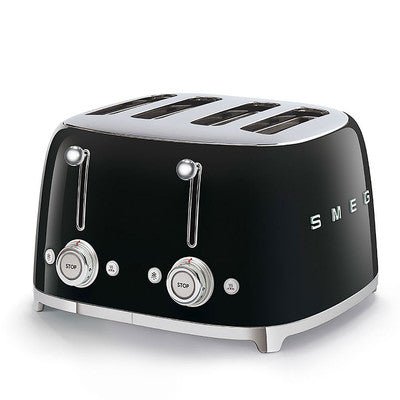 Smeg TSF03 4 Slice Toaster - Carton Damaged - Prestige Coffee - Smeg - Black